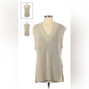 H&M Oversized Oatmeal Sweater Vest